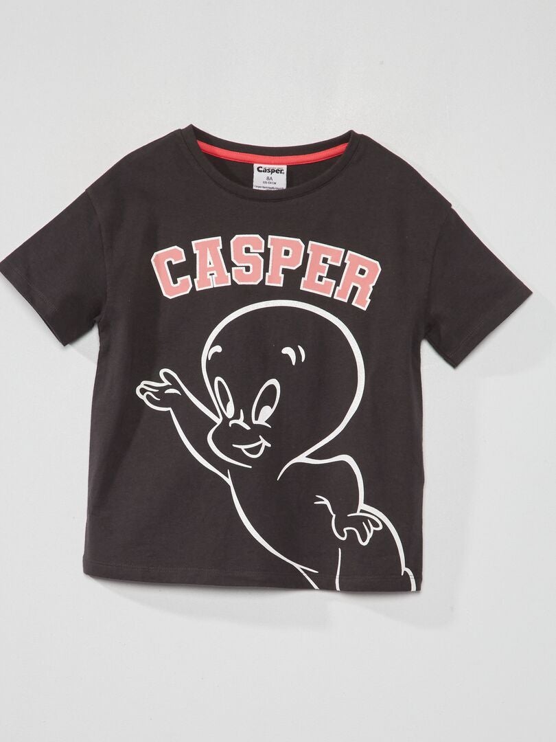 T-shirt manches courtes 'Casper' Gris - Kiabi