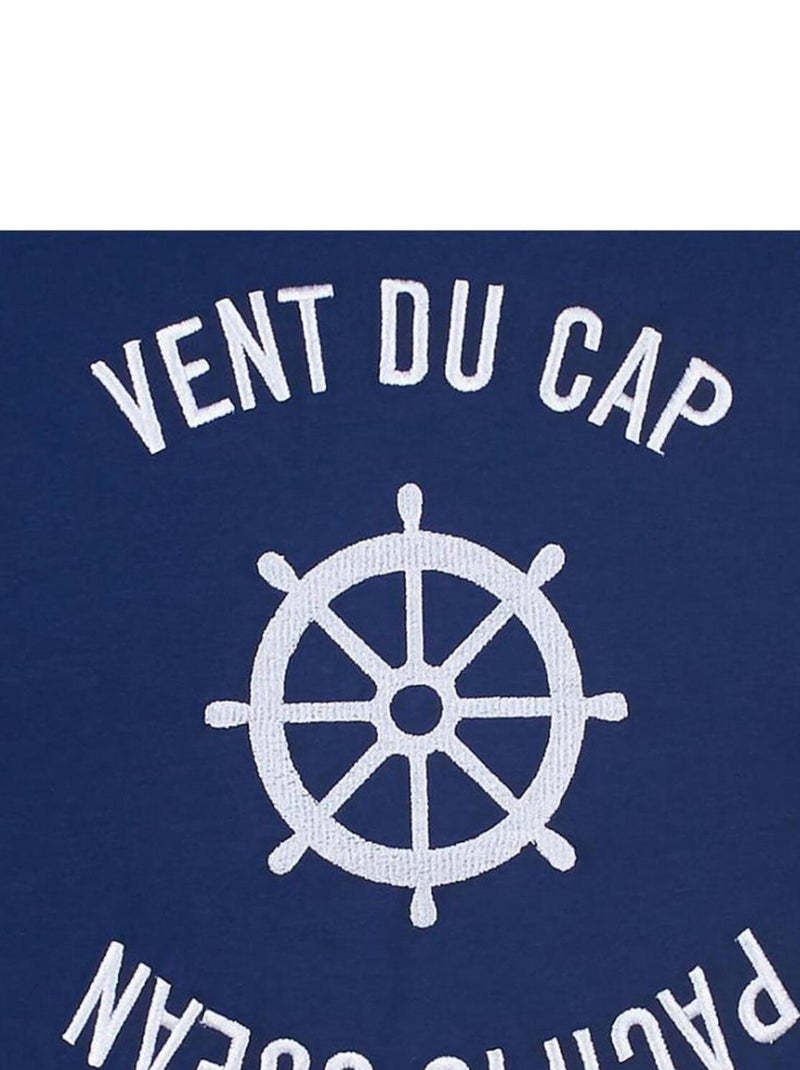 T-shirt manches courtes   CHERYL - VENT DU CAP Bleu marine - Kiabi