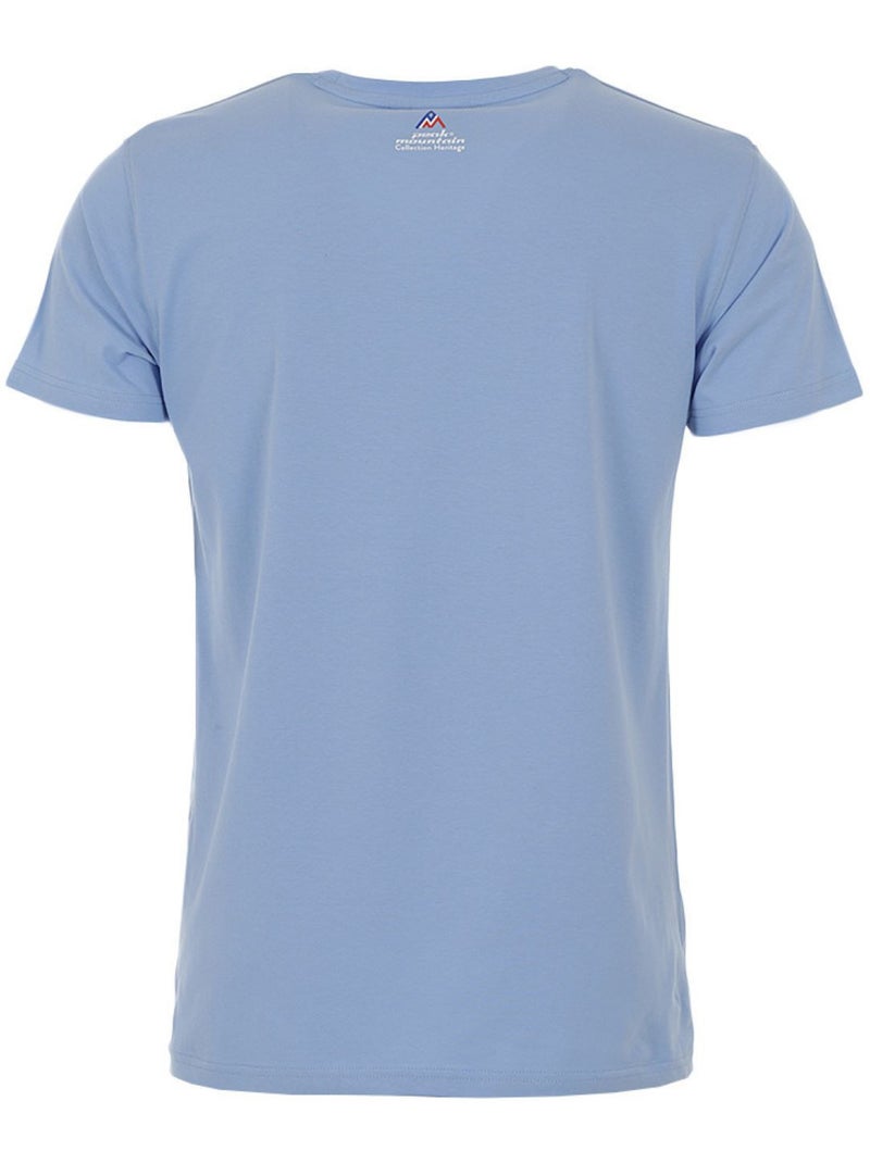T-shirt manches courtes   CIMES - PEAK MOUNTAIN Bleu ciel - Kiabi