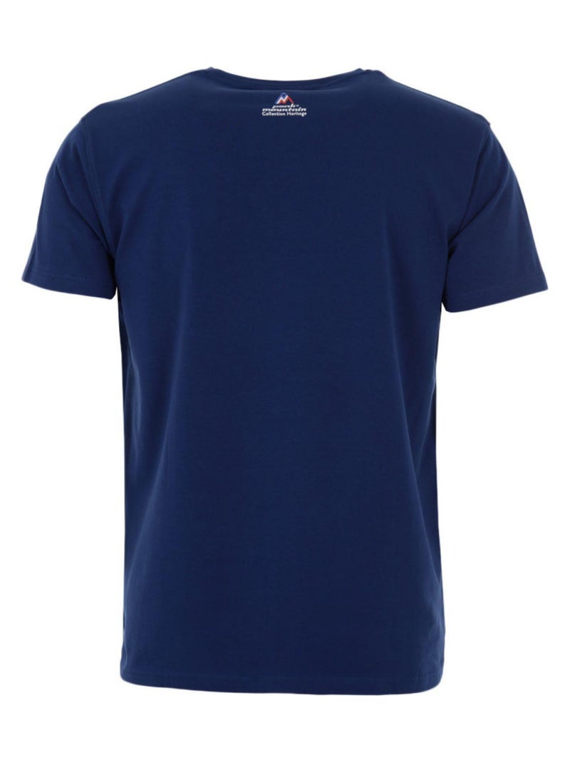 T-shirt manches courtes   CIMES - PEAK MOUNTAIN Bleu marine - Kiabi