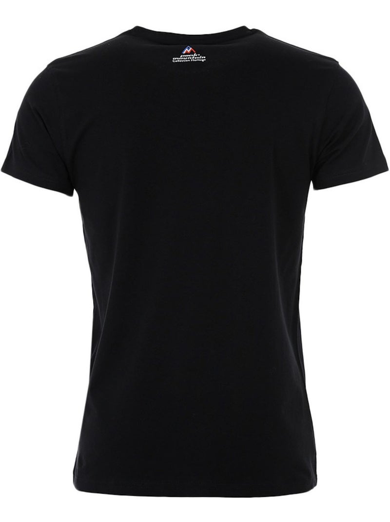 T-shirt manches courtes   CIMES - PEAK MOUNTAIN Noir Noir - Kiabi
