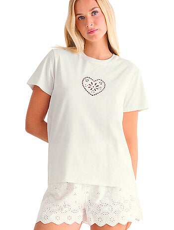 T-shirt manches courtes Coeur SUMMERTIME
