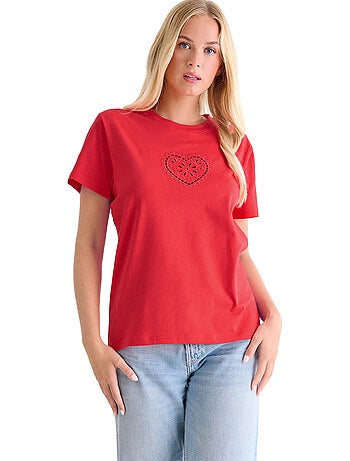 T-shirt manches courtes coeur summertime
