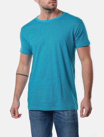 T-shirt manches courtes col rond à motif