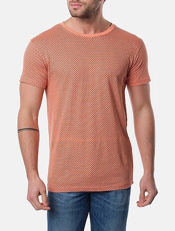 T-shirt manches courtes col rond à motif