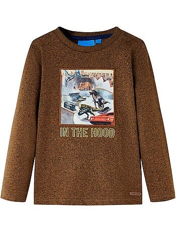T-shirt manches courtes col rond coton canard "in the hood" - vidaxl