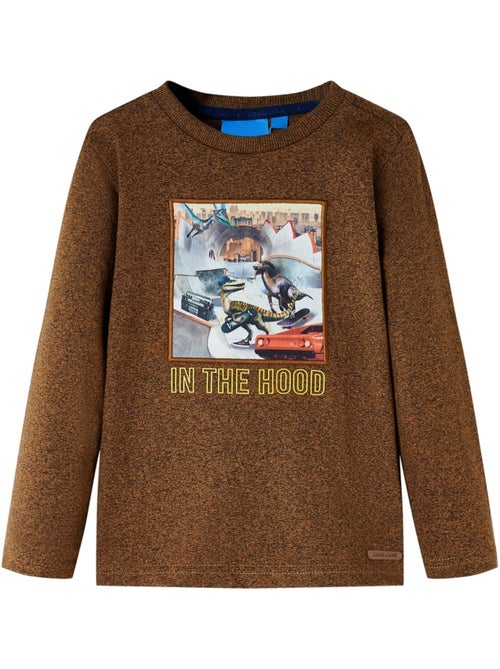T-shirt manches courtes col rond coton canard "in the hood" - vidaxl - Kiabi