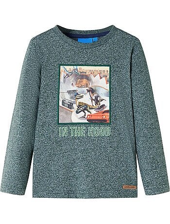 T-shirt manches courtes col rond coton canard "in the hood" - vidaxl