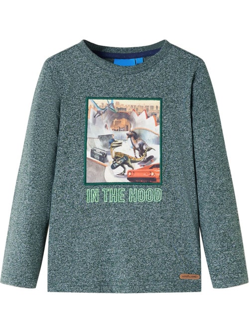 T-shirt manches courtes col rond coton canard "in the hood" - vidaxl - Kiabi