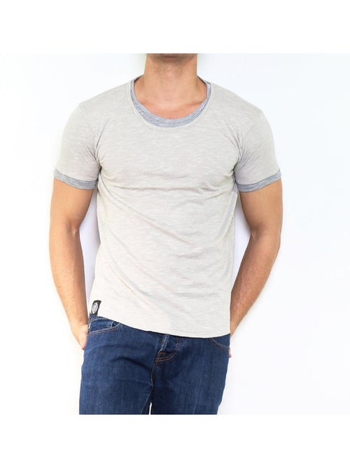 T-shirt manches courtes col rond - Kiabi