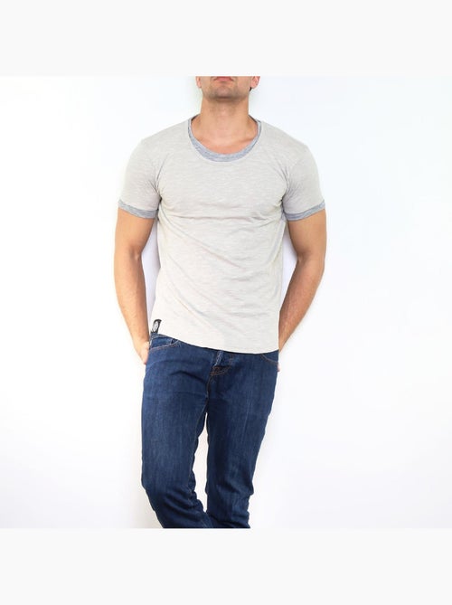 T-shirt manches courtes col rond - Kiabi