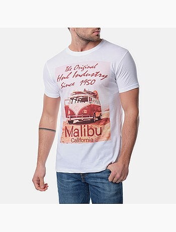 T-shirt manches courtes col rond imprimé