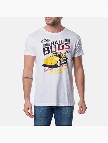 T-shirt manches courtes col rond imprimé