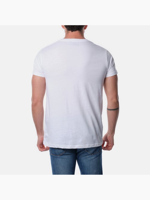 T-shirt manches courtes col rond imprimé - Kiabi