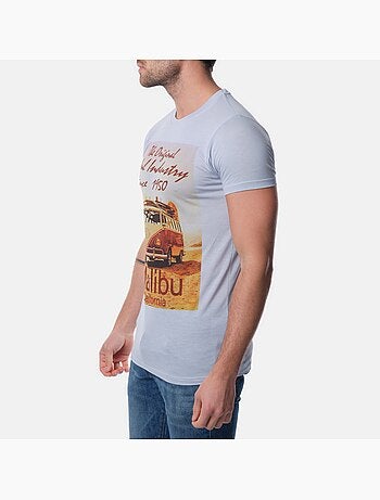 T-shirt manches courtes col rond imprimé