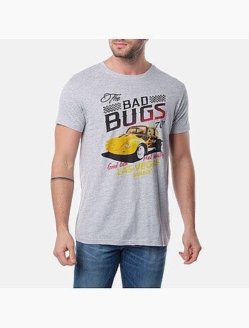 T-shirt manches courtes col rond imprimé