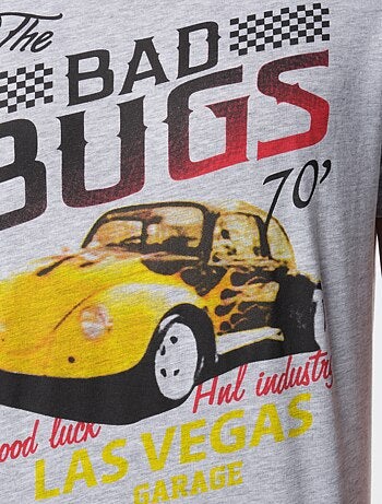 T-shirt manches courtes col rond imprimé
