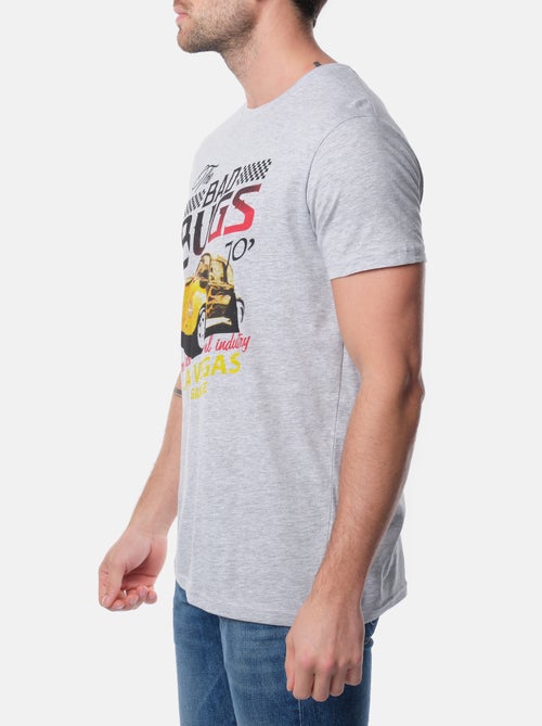 T-shirt manches courtes col rond imprimé - Kiabi