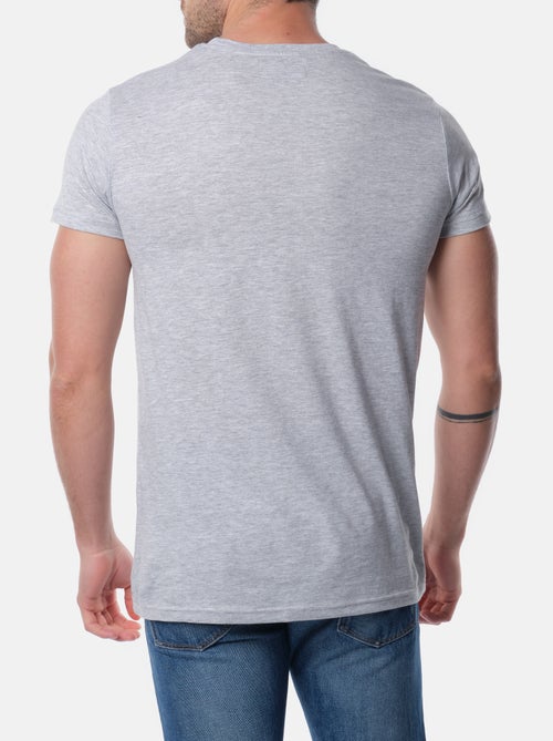 T-shirt manches courtes col rond imprimé - Kiabi