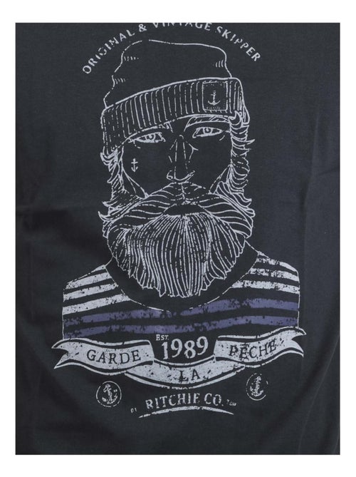 T-shirt manches courtes col rond pur coton JABRUN - Kiabi