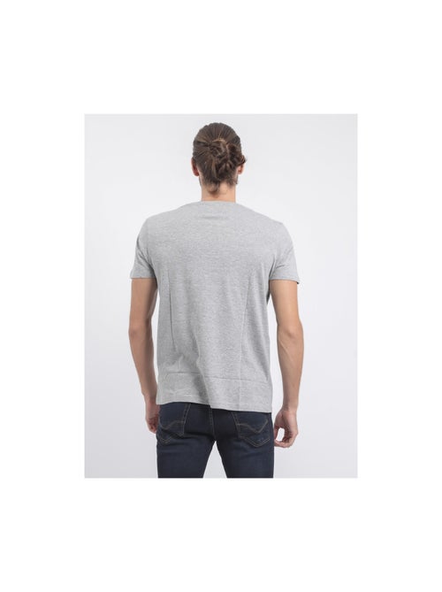 T-shirt manches courtes col rond pur coton JABRUN - Kiabi
