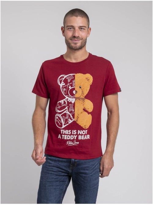 T-shirt manches courtes col rond pur coton JAKITED - Kiabi