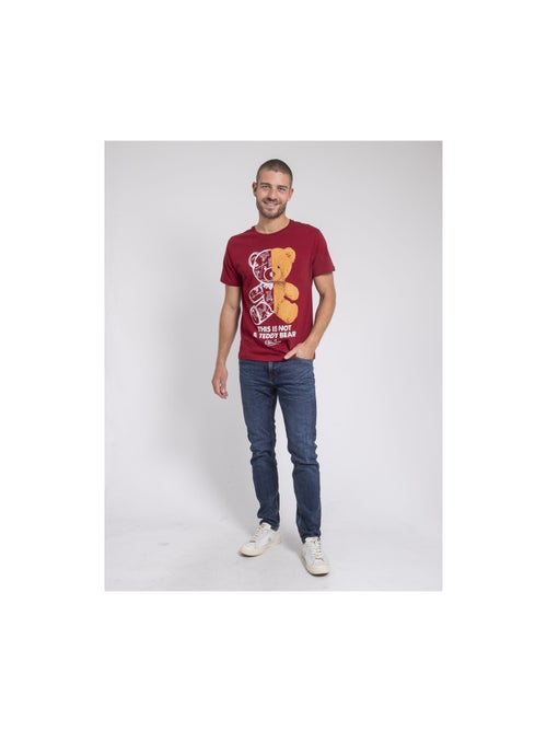 T-shirt manches courtes col rond pur coton JAKITED - Kiabi