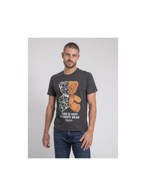 T-shirt manches courtes col rond pur coton JAKITED - Kiabi