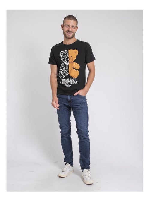 T-shirt manches courtes col rond pur coton JAKITED - Kiabi