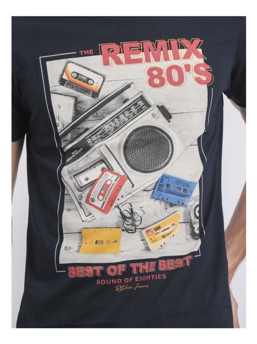 T-shirt manches courtes col rond pur coton JAMIX - Kiabi