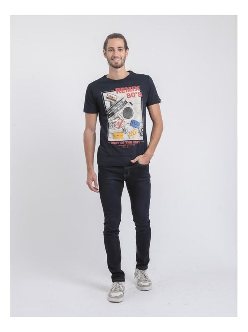 T-shirt manches courtes col rond pur coton JAMIX - Kiabi