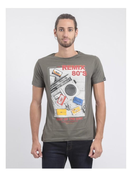 T-shirt manches courtes col rond pur coton JAMIX - Kiabi