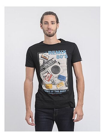 T-shirt manches courtes col rond pur coton JAMIX