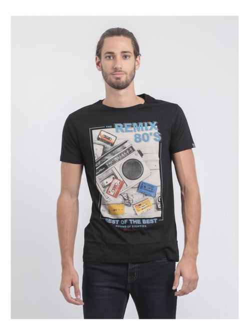 T-shirt manches courtes col rond pur coton JAMIX - Kiabi