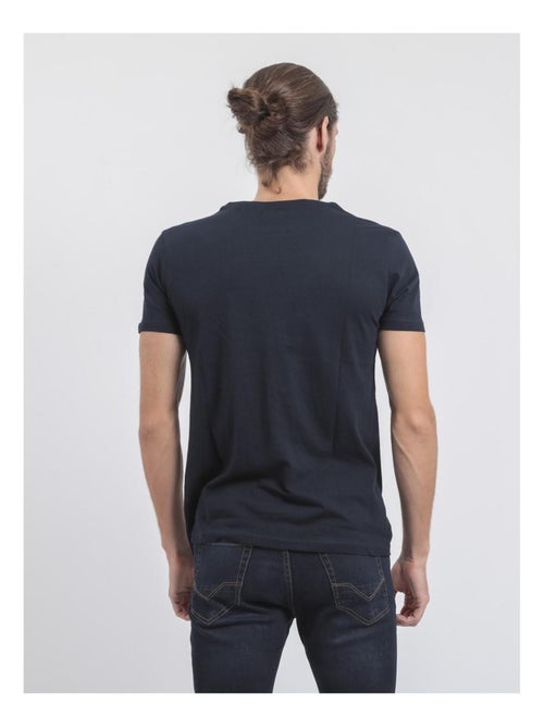 T-shirt manches courtes col rond pur coton JONAK - Kiabi