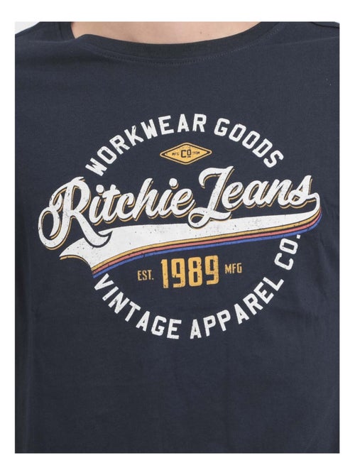 T-shirt manches courtes col rond pur coton JONAK - Kiabi