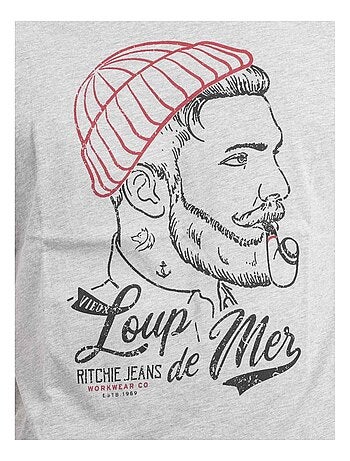 T-shirt manches courtes col rond pur coton JOUANCY
