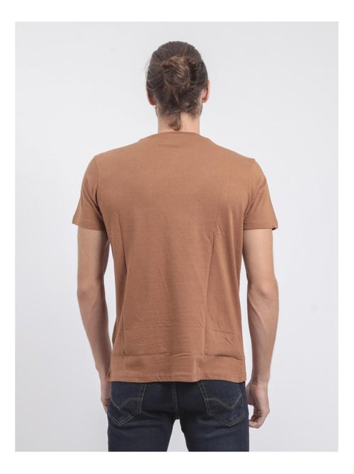T-shirt manches courtes col rond pur coton JOULTIX - Kiabi