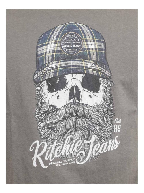 T-shirt manches courtes col rond pur coton JUMAX - Kiabi