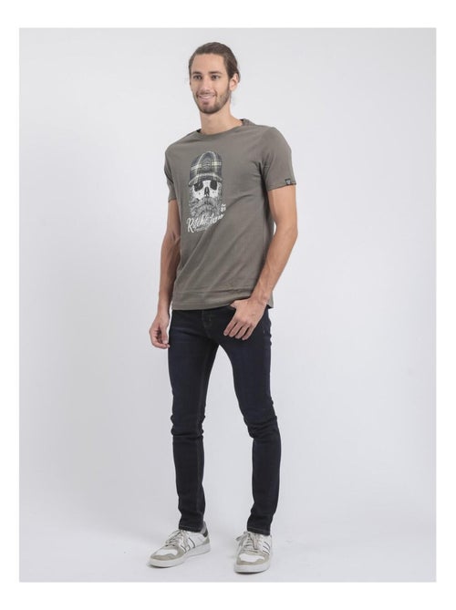 T-shirt manches courtes col rond pur coton JUMAX - Kiabi