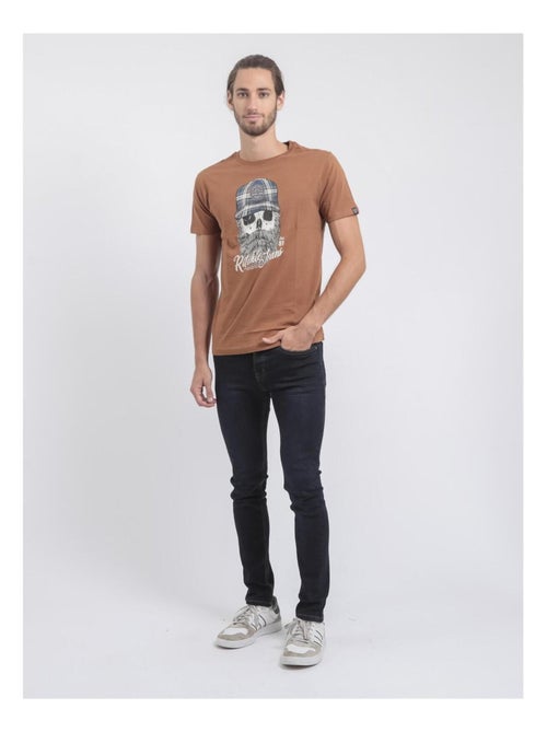 T-shirt manches courtes col rond pur coton JUMAX - Kiabi