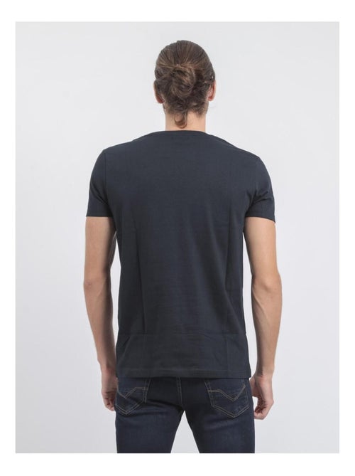 T-shirt manches courtes col rond pur coton JUPITOLI - Kiabi