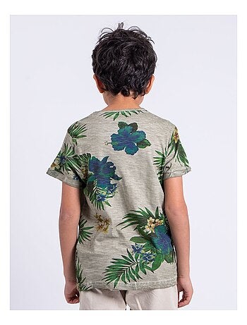 T-shirt manches courtes col rond pur coton NABANE garçon