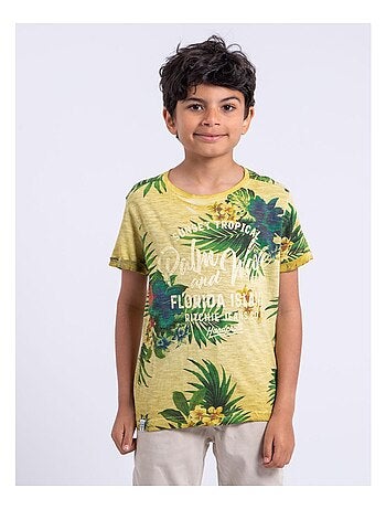 T-shirt manches courtes col rond pur coton NABANE gar?on