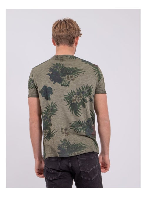 T-shirt manches courtes col rond pur coton NABANE - Kiabi