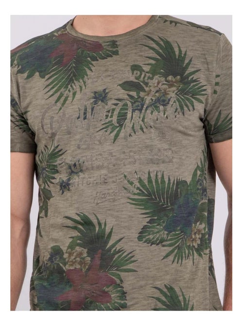 T-shirt manches courtes col rond pur coton NABANE - Kiabi