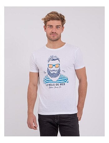 T-shirt manches courtes col rond pur coton NABARZU