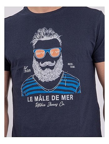 T-shirt manches courtes col rond pur coton NABARZU