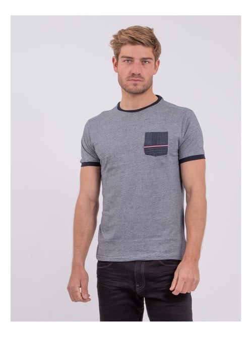 T-shirt manches courtes col rond pur coton NABASTIL - Kiabi