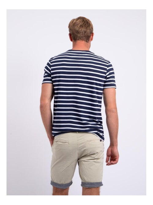 T-shirt manches courtes col rond pur coton NABAUMIX - Kiabi